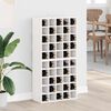 vidaXL Weinregal 2 pcs Wei&szlig; 56 x 25 x 56 cm Massives Kiefernholz
