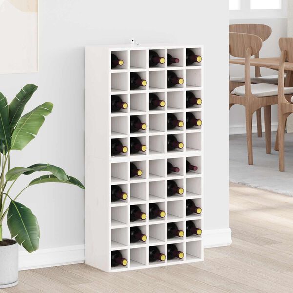 vidaXL Weinregal 2 pcs Wei&szlig; 56 x 25 x 56 cm Massives Kiefernholz