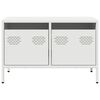vidaXL TV-Schrank Wei&szlig; 68x39x43,5 cm Kaltgewalzter Stahl