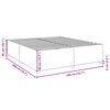 vidaXL Bettgestell ohne Matratze Schwarz 200x200 cm Stoff