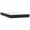 vidaXL Boxspringbett mit Matratze & LED Schwarz 120x220 cm Samt