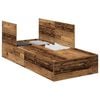vidaXL Aufbewahrungsbettgestell Altholz 80 x 200 cm Holzwerkstoff