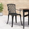 vidaXL Gartenst&uuml;hle 6 Stk. Aluminiumguss Schwarz