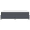 vidaXL Boxspringbett Dunkelgrau und Wei&szlig; 140 x 200 cm Cordstoff