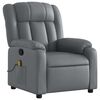 vidaXL Massagesessel Relaxsessel Grau Kunstleder