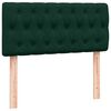 vidaXL Boxspringbett mit Matratze Dunkelgr&uuml;n 80x220 cm Samt