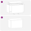 vidaXL Au&szlig;enlagerbox Rostig 80 x 50,5 x 50 cm Stahl