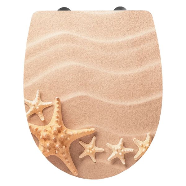 CORNAT Toilettenbrille mit Absenkautomatik 3D SAND Thermoplast