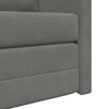 vidaXL Bodensofa mit Schlaffunktion Dunkelgrau 122x204x55 cm Samt