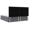 vidaXL Aufbewahrungsbett mit Matratze Dunkelgrau 200 x 200 cm Samt