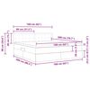 vidaXL Bett mit Stauraum und LED Blau 160 x 200 cm Polyester