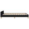 vidaXL Bettgestell ohne Matratze Schwarz 120x200 cm Stoff