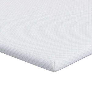 vidaXL Matratzenauflage Wei&szlig; 90 x 190 cm Jacquard Stoff