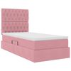 vidaXL Aufbewahrungsbett mit Matratze Rosa 90 x 200 cm Samt