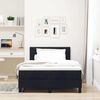 vidaXL Boxspringbett mit Matratze Schwarz 120 x 200 cm Stoff