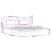 vidaXL Bettgestell ohne Matratze Sonoma-Eiche 183x213 cm Holzwerkstoff