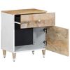vidaXL Nachttisch 50x33x60 cm Massivholz Mango