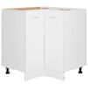 vidaXL Eckunterschrank Lyon Wei&szlig; 75,5x75,5x81,5 cm Holzwerkstoff