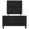 vidaXL Boxspringbett mit Kopfteil Schwarz 100 x 200 cm Samt