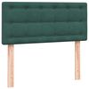 vidaXL Boxspringbett mit Matratze Dunkelgr&uuml;n 80x210 cm Samt