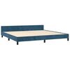 vidaXL Bettgestell ohne Matratze Dunkelblau 200x200 cm Samt