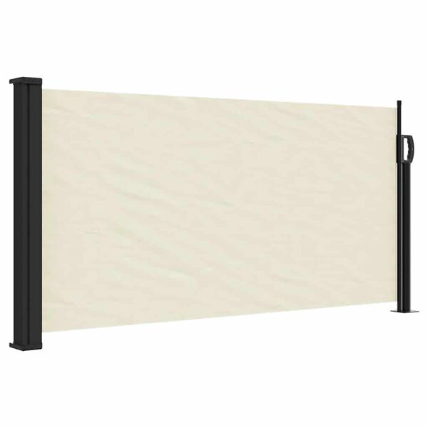 vidaXL Seitenmarkise Ausziehbar Creme 100x500 cm