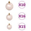 vidaXL Künstlicher Weihnachtsbaum Beleuchtung & Kugeln 210 cm Grün