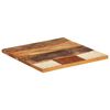 vidaXL Tischplatte Quadratisch 60x60 cm 25-27 mm Altholz Massiv
