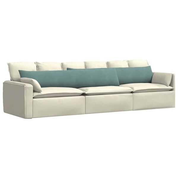 vidaXL Sofakissen 2 St&uuml;ck Meergr&uuml;n 200 x 40 cm Cordstoff