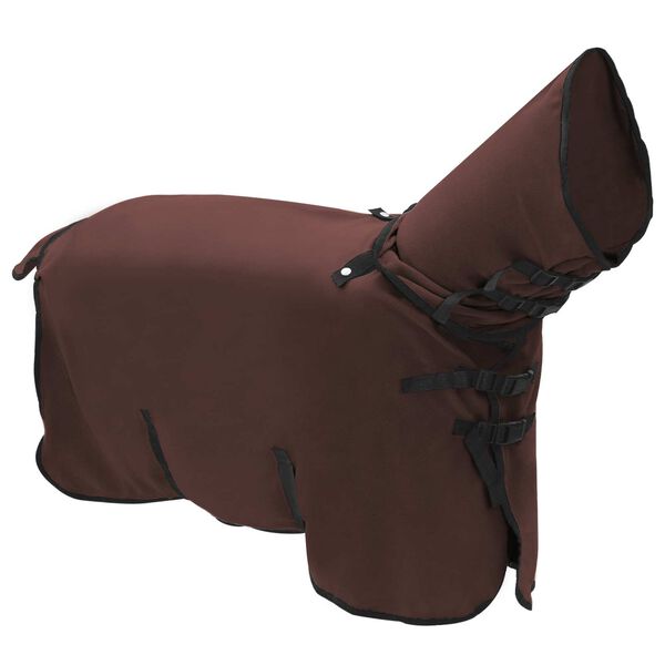 vidaXL Pferdedecke Volles Dunkelbraun Polyester