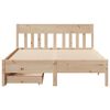 vidaXL Massivholzbett ohne Matratze 140x190 cm Kiefernholz