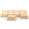 vidaXL 6-tlg. Garten-Lounge-Set Massivholz Kiefer