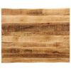 vidaXL Tischplatte mit Baumkante 90x80x3,8 cm Raues Mango Massivholz