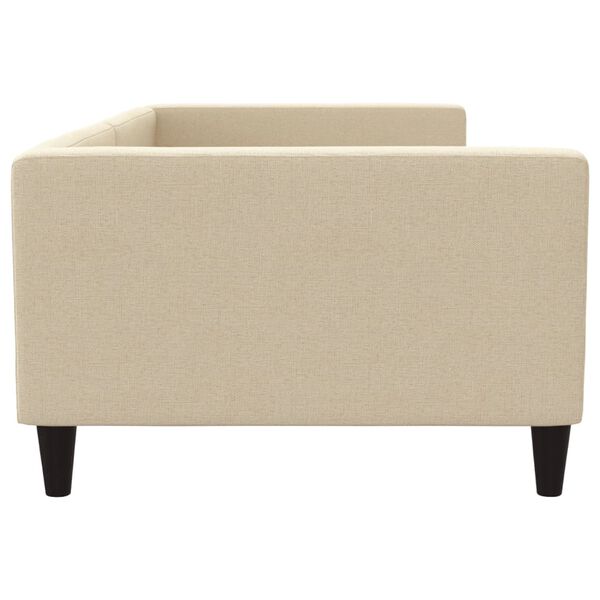 vidaXL Tagesbett Creme 100x200 cm Stoff