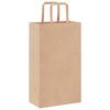 vidaXL Papiertragetaschen 250 Stk. mit Henkeln Braun 21x11x36 cm