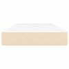 vidaXL Taschenfederkernmatratze Creme 90x200x20 cm Stoff