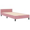 vidaXL Boxspringbett mit Kopfteil Rosa 80 x 200 cm Samt