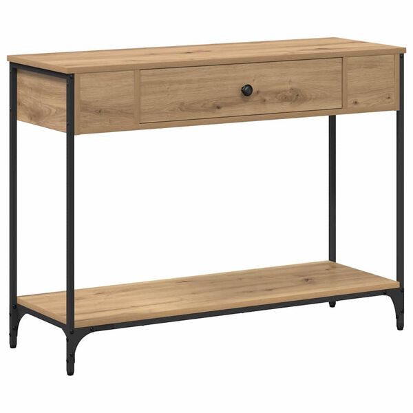 vidaXL Konsolentisch Artisan-Eiche 100 x 34,5 x 75 cm Holzwerkstoff
