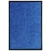 vidaXL Fu&szlig;matte Waschbar Blau 40x60 cm