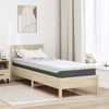 vidaXL Matratze Wei&szlig; und Grau 70 x 200 cm Jacquard-Stoff