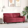 vidaXL 2-Sitzer-Sofa Weinrot 120 cm Kunstleder