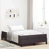 vidaXL Boxspringbett mit Matratze Dunkelbraun 120 x 200 cm Stoff