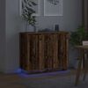 vidaXL LED-Sideboard Altholz 90 x 32 x 75 cm Holzwerkstoff