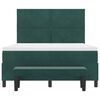 vidaXL Boxspringbett mit Matratze Dunkelgr&uuml;n 140 x 200 cm Samt