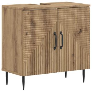 vidaXL Waschbeckenschrank HAARLEM Artisan-Eiche 59,5 x 31,5 x 59 cm