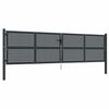 vidaXL Gartentor Anthrazit 400x75 cm Stahl