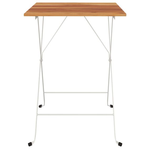 vidaXL Bistrotisch Klappbar 55x54x71 cm Massivholz Akazie und Stahl