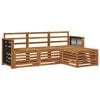 vidaXL Outdoor-Sofagarnitur 4 stk. Natur
