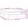 vidaXL Boxspringbett mit Matratze Dunkelgr&uuml;n 160x210 cm Samt