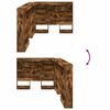 vidaXL Aufbewahrungskopfteil Geräucherte Eiche 80 cm Holzwerkstoff
